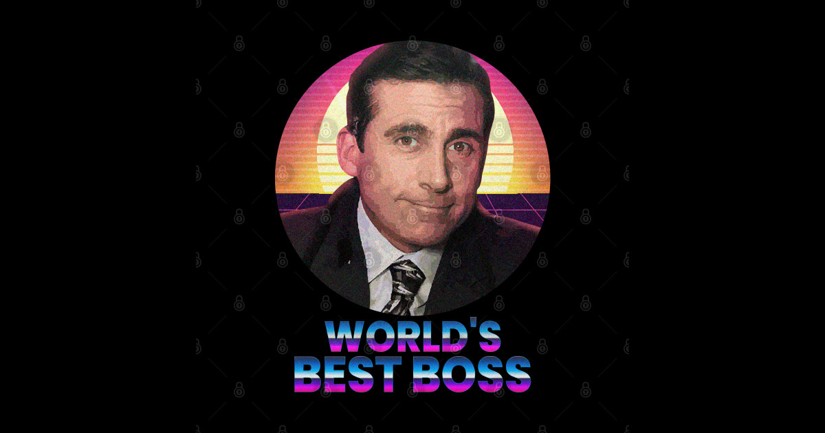 the office world's best boss The Office Sticker TeePublic