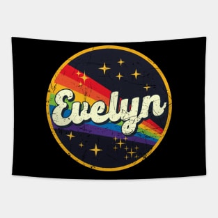 Evelyn // Rainbow In Space Vintage Grunge-Style Tapestry