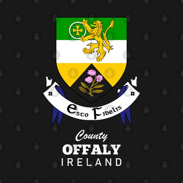 County Offaly Ireland Crest by Ireland