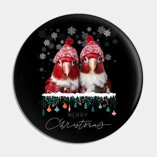Merry Christmas | Red Birds | Couples Pin