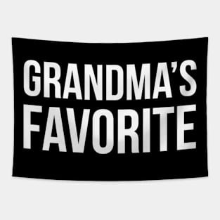 Grandmas Favorite Funny Grandparent Grandchild Gift Tapestry