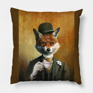 Teatime Mr Fox Pillow