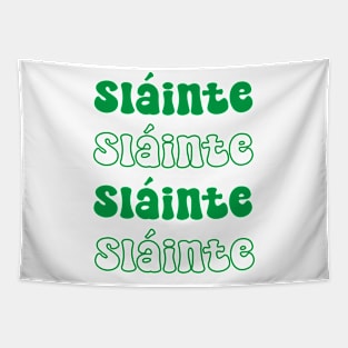 St Patricks Day Women: Sláinte Shamrock Graphic Tee Clover Lucky irish Tapestry