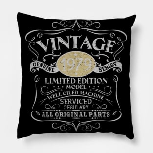 Vintage 1979 41th Birthday All Original Parts Pillow