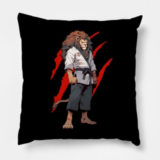 Lion Wild Warrior Unleashed Pillow