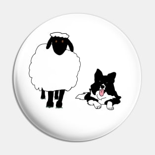 Border collie sheep Pin