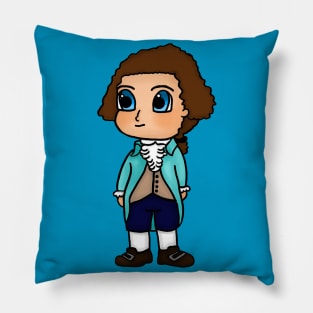 Chibi Thomas Jefferson - Large Design Pillow