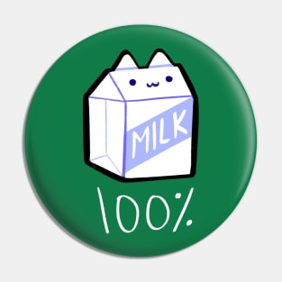 Milk Carton Cat Pin