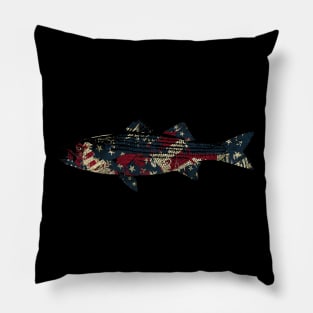 Striped bass American Fishing Pillow