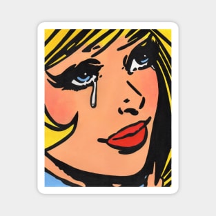 Pop Art Comic Girl 1 Magnet