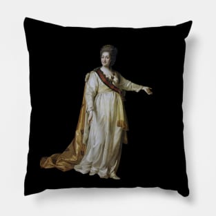 Portrait of Catherine II the Legislatress in the Temple of the Goddess of Justice Pillow