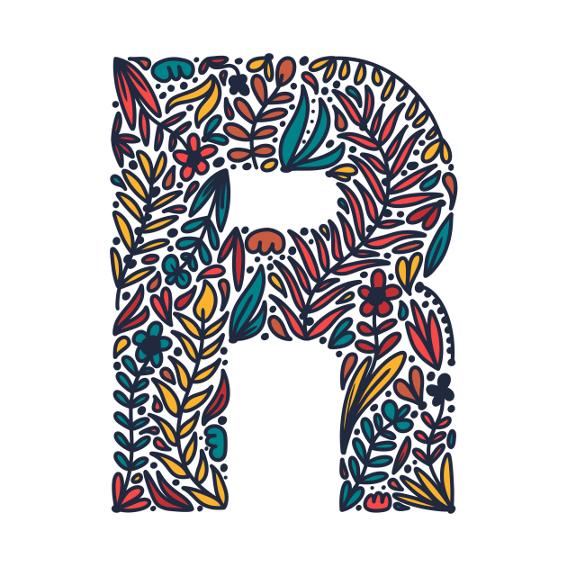 Tropical Letter R by Cascade Patterns