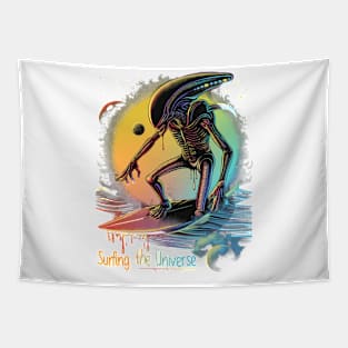 Alien surfing 88072 Tapestry