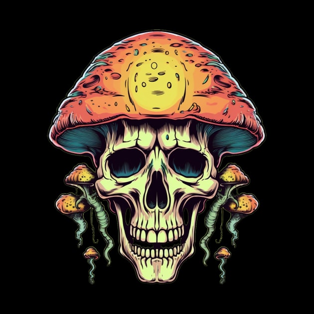 Enigmatic Euphoria Skull Mushroom by TOKEBI