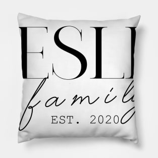 Leslie Family EST. 2020, Surname, Leslie Pillow