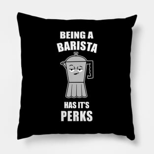 Funny Barista Coffee Lover Design Pillow