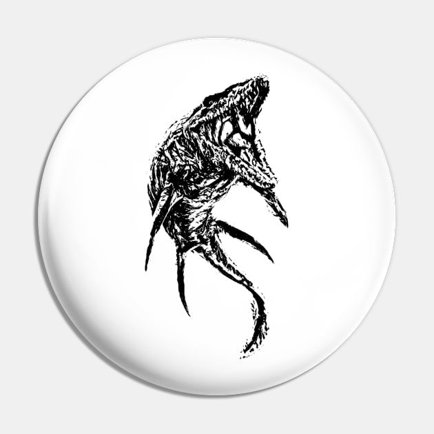 Mosasaurus Pin by Nimmersatt