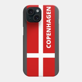 Copenhagen City in Danish Flag Phone Case