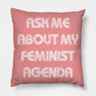 Feminist Agenda Pillow