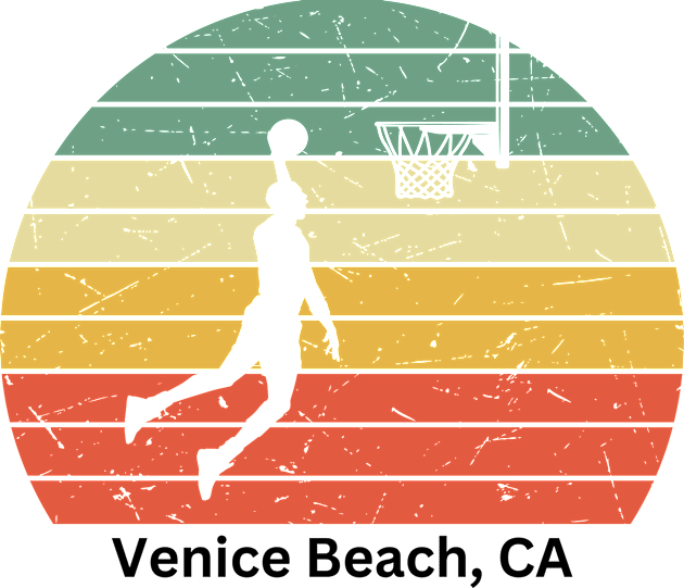 Celebrating the Venice Beach Hoop Scene Kids T-Shirt by Hayden Mango Collective 