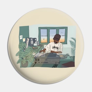 J Dilla in Home Pin