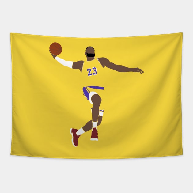 Lebron James Dunk Tapestry by BuzzerBeater00