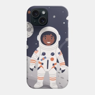 Little Astronaut Boy in Space Phone Case