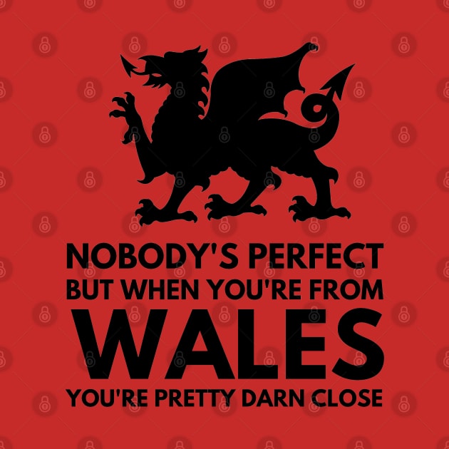 Funny Nobody's Perfect Unless You're From Wales by Welsh Jay