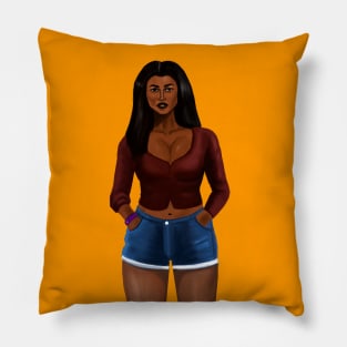 Beautiful Summer Girl Pillow