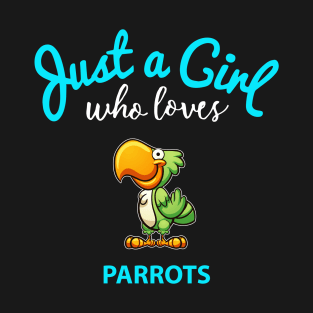 Parrot design for Girls | Kids Parrot design T-Shirt