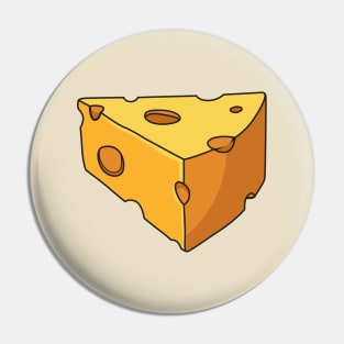 Cheese cartoon illustration Pin