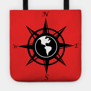 Compass rose with cardinal points Tote