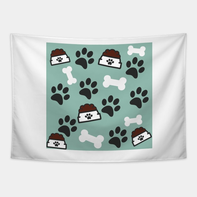 Cute Dog Themed Pattern #1 Tapestry by Trendy-Now