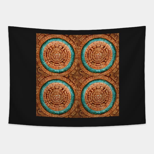 Mayan pattern, model 1 Tapestry by Endless-Designs