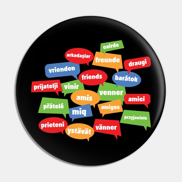 Social Media Theme: Multilingual Friends Pin by jazzworldquest