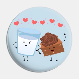 Milk And Brownie BFF Pin