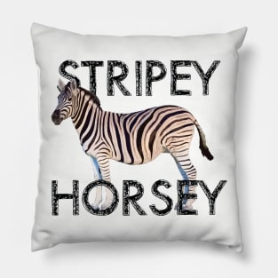 Stripey Horsey Pillow