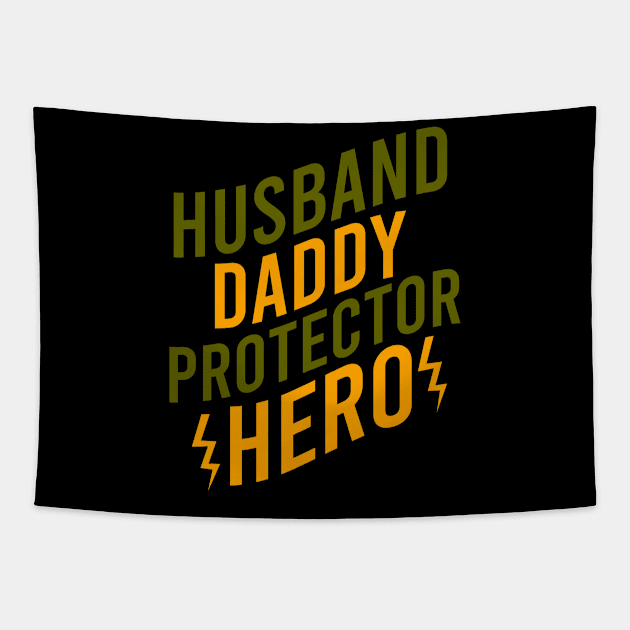 Husband daddy protector hero Tapestry by cypryanus