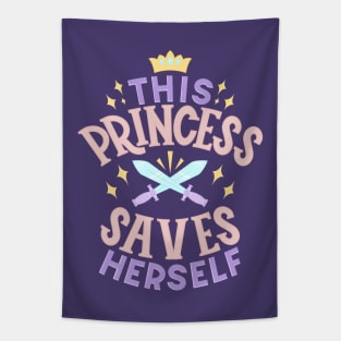 Princess Saves Herself Tapestry