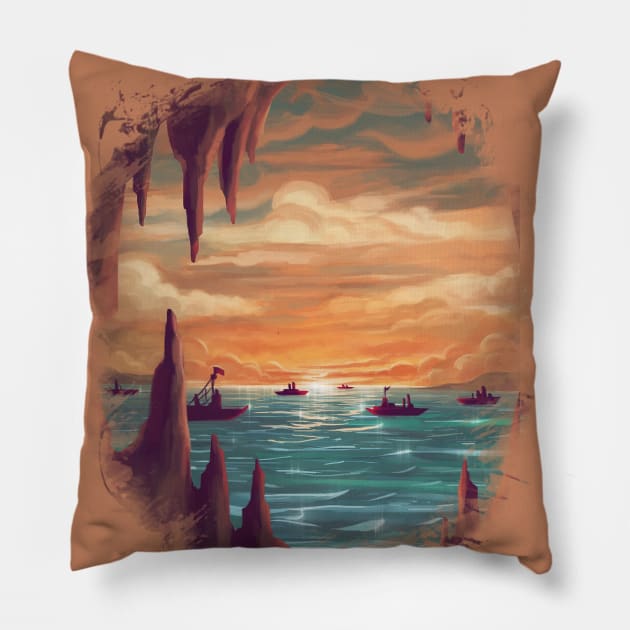 Sunset Pillow by KucingKecil