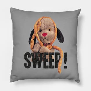 Sooty Sausages Sweep Distressed Pillow