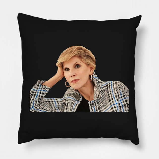 Christine Baranski Bowie Pillow by baranskini