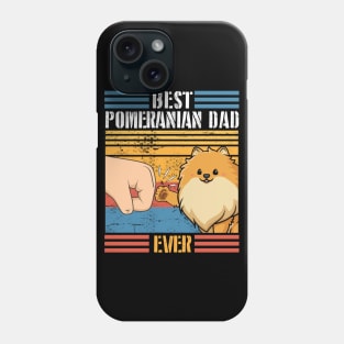 Pomeranian Dog And Daddy Hand To Hand Best Pomeranian Dad Ever Dog Father Parent July 4th Day Phone Case