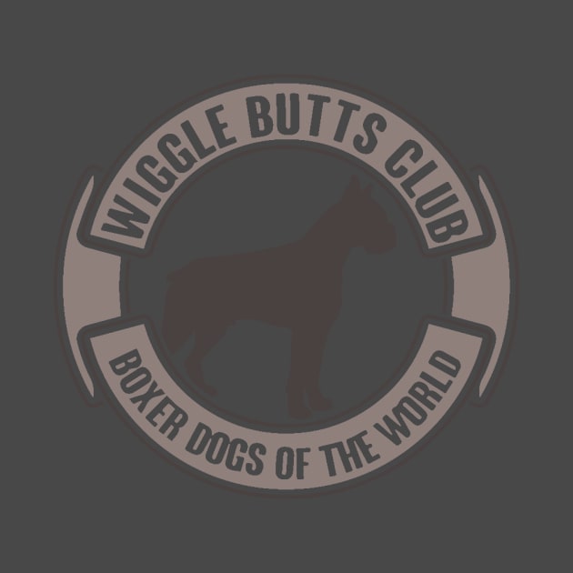 Wiggle Butts Club Boxer Dogs Of The World Funny Dog by nikkidawn74