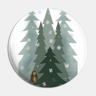 Winter in the forest Pin