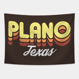 Retro Plano Texas Tapestry