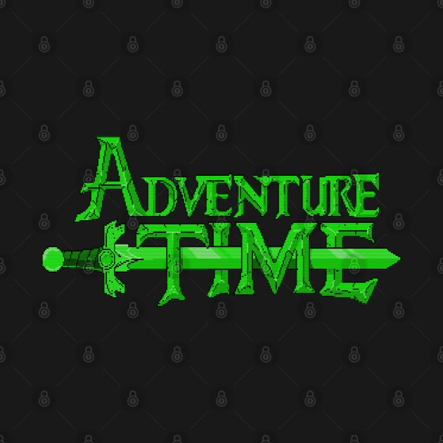 Apple //c CRT Adventure Time  logo by AO01