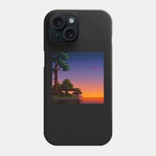 Retro video game nostalgia sunset Phone Case