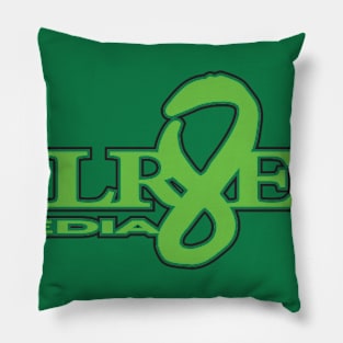 xlr8ed_logo_neon_green_w_blk_stroke Pillow