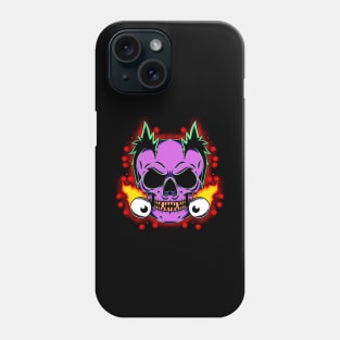 skull red eyes Phone Case